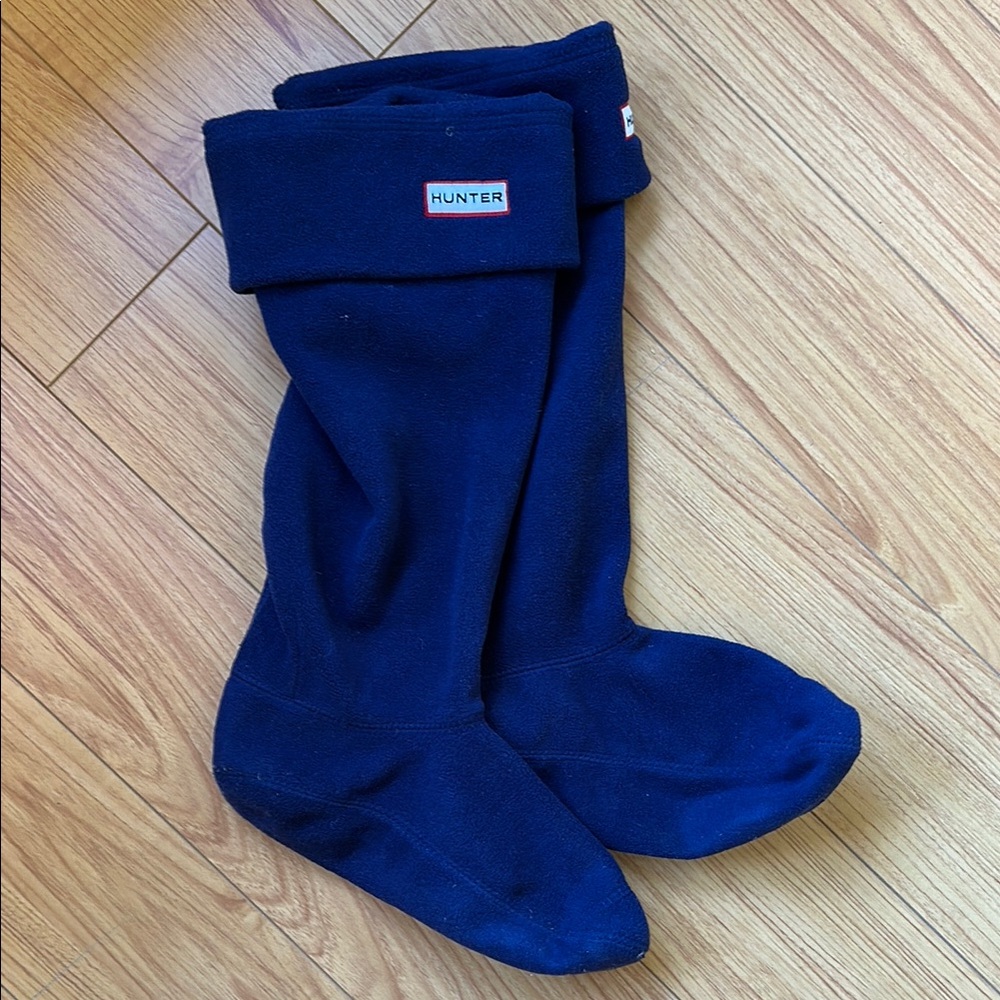 Hunter Navy Boot Socks